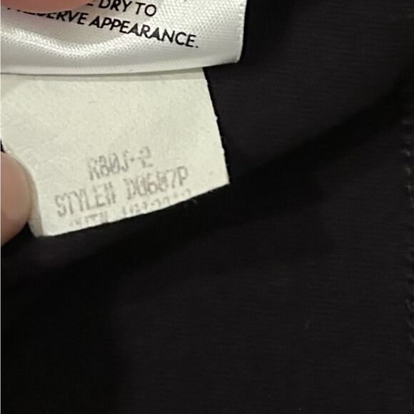 Eileen Fisher Black Organic Cotton Lycra Short Sleeve Mini Dress Small Petite - Picture 4 of 9